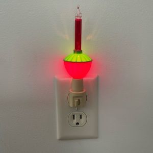 Bubble Flame Candle Nightlight Christmas Novelty Decoration - Vintage